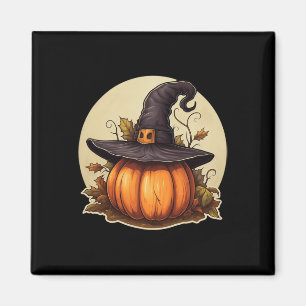Pumpkin Tragen von Hexenhutenkostüm Magnet