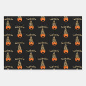 Pumpkin trägt einen Leopard-Hutstempel Geschenkpapier Set (Vorderseite 3)