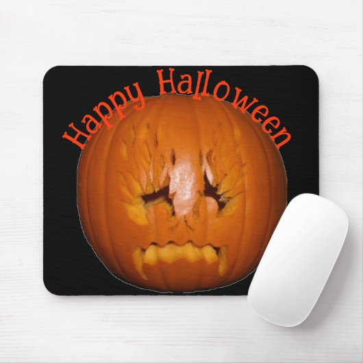 Pumpkin, traurige Flammen Mousepad (Mit Mouse)