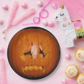 Pumpkin, traurige Flammen Pappteller (Party)