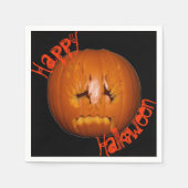 Pumpkin, traurige Flammen Serviette (Vorderseite)