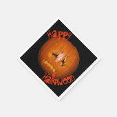 Pumpkin, traurige Flammen Serviette (Ecke)