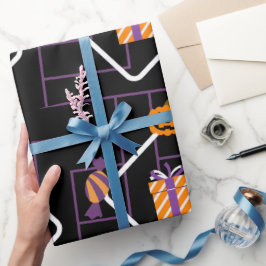 "Pumpkin Treats Halloween Wrapping Paper" Geschenkpapier