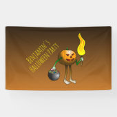 Pumpkin-Trick oder die Behandlung auf einem Banner (Horizontal)