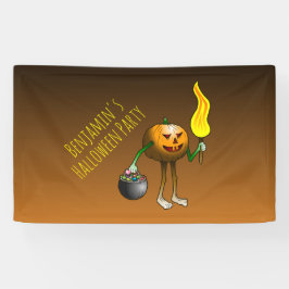 Pumpkin-Trick oder die Behandlung auf einem Banner
