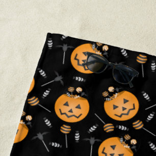 Pumpkin Trick oder Treat Ecket Halloween Lollipops Strandtuch