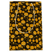 Pumpkin Trombone Musiknoten Mittlere Geschenktasch Geschenktüte (Vorderseite)