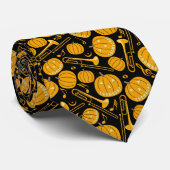 Pumpkin Trombone Musiknoten Neck Tie Krawatte (Gerollt)