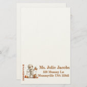 Pumpkin-Tropfen - Mama mit einer süßen Pflege Briefpapier (Vorne/Hinten)