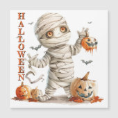 Pumpkin-Tropfen - Mama mit einer süßen Pflege Magnetkarte (Vorderseite)