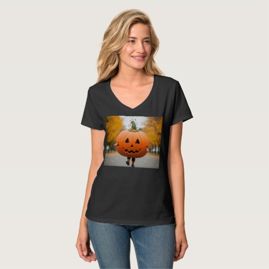 Pumpkin Trouble! T-Shirt (Vorderseite Vollansicht)