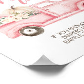 Pumpkin Truck Baby Duschdusche Windel Raffle Schil Poster (Ecke)