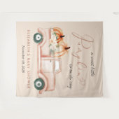 Pumpkin Truck Baby Dusche Begrüßungsgrösse Hinterg Wandteppich (Vorderseite (Horizontal))