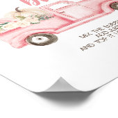 Pumpkin Truck Baby Dusche Momosa Bar Poster (Ecke)