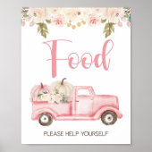 Pumpkin Truck Baby Duschvorrichtung Poster (Vorne)