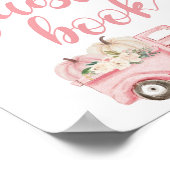 Pumpkin Truck Baby Showbuchsignatur Poster (Ecke)