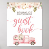 Pumpkin Truck Baby Showbuchsignatur Poster (Vorne)