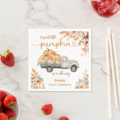 Pumpkin Truck Baby Showdown Party Paper Serviette (Beispiel)