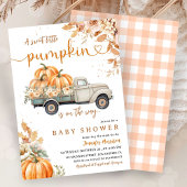 Pumpkin Truck Baby Shower Fall Gender Neutral Einladung