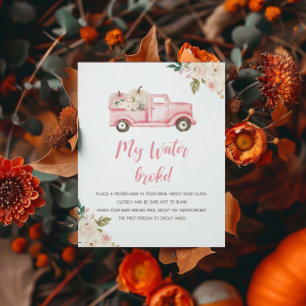 Pumpkin Truck Baby Showspielplakat Poster