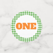 Pumpkin Truck Birthday Confetti - Grüner Traktor Konfetti (Klein Vorderseite)