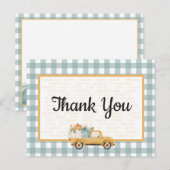 Pumpkin Truck Dankeschön Karte (Vorne/Hinten)