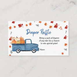 Pumpkin Truck Diaper Raffekarte, Einschließkarte Begleitkarte