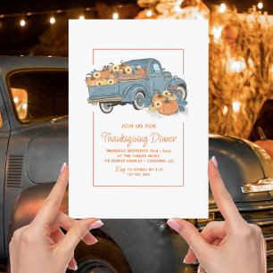 Pumpkin Truck Erntedank Einladung