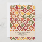 Pumpkin Truck Fall Harvest Party Erntedank Einladung (Rückseite)