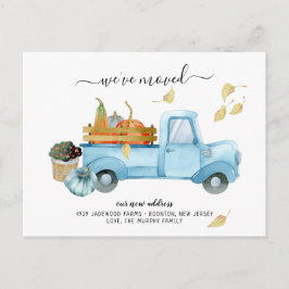 Pumpkin Truck Herbst | Ankündigung Postkarte