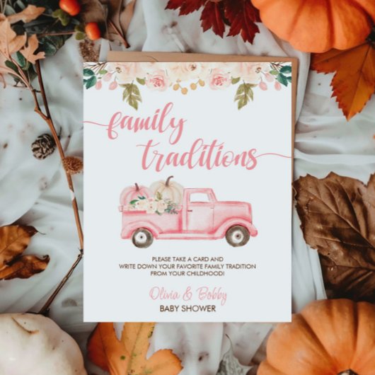 Pumpkin Truck Kinderdusche Traditionen Unterschrei Poster