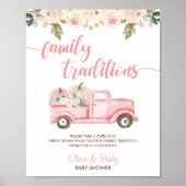 Pumpkin Truck Kinderdusche Traditionen Unterschrei Poster (Vorne)