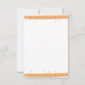 Pumpkin Truck Modernes Fall Baby Dusche Dankeskarte (Rückseite)