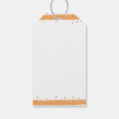 Pumpkin Truck Modernes Fall Baby Dusche Geschenkanhänger (Rückseite)