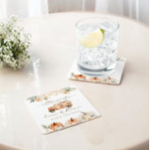 Pumpkin Truck Orange Fall Neutral Baby Dusche Rechteckiger Pappuntersetzer