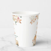 Pumpkin Truck Rustic Floral Baby Dusche Weiß Pappbecher (Rechts)