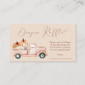 Pumpkin Truck Terracotta Babydusche Windelwanne Begleitkarte (Vorderseite)