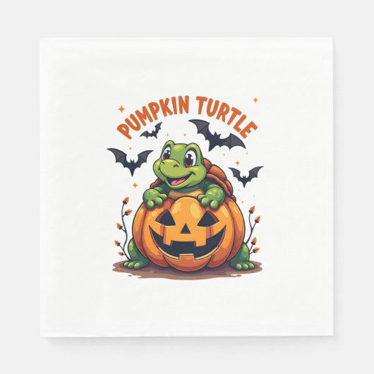 Pumpkin Turtle Serviette (Vorderseite)