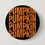PUMPKIN TYPOGRAPHY GIFT BUTTON (Vorderseite)