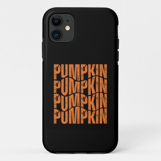 PUMPKIN TYPOGRAPHY GIFT Case-Mate iPhone HÜLLE (Rückseite)