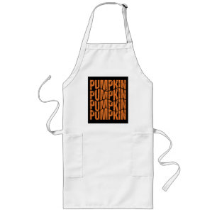 PUMPKIN TYPOGRAPHY GIFT LANGE SCHÜRZE