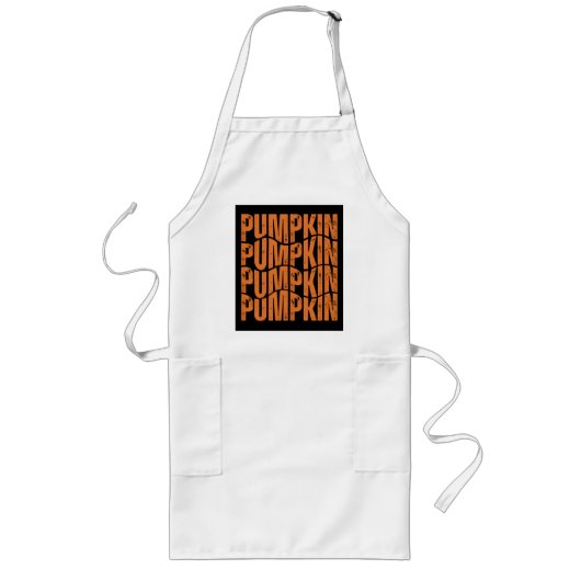 PUMPKIN TYPOGRAPHY GIFT LANGE SCHÜRZE (Vorne)
