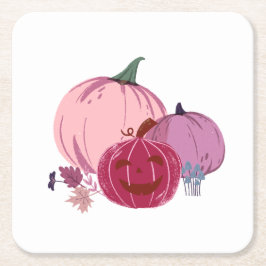 Pumpkin um darüber zu reden rechteckiger pappuntersetzer