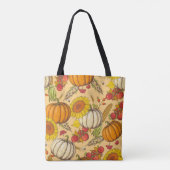 Pumpkin und Ahorn Blätter Muster. Tasche (Rückseite)