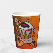 Pumpkin und Augenbrauen für Perfektion Pappbecher (Vorderseite)