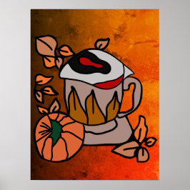 Pumpkin und Augenbrauen für Perfektion Poster