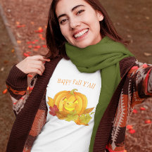 Pumpkin und Blätter Wasserfarbe Personalisiert