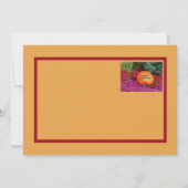 PUMPKIN UND BLUME / HAPPY HALLOWEWEWEEN Flachkarte Karte (Rückseite)