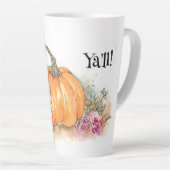 Pumpkin und Blume Latte Tasse (Rechte Ecke)