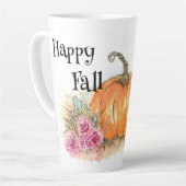 Pumpkin und Blume Latte Tasse (Linke Ecke)